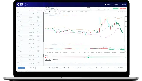 tampilan chart di macbook